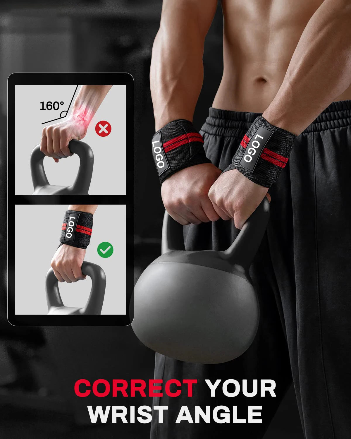 Weight Lifting Wrist Wraps Bandage