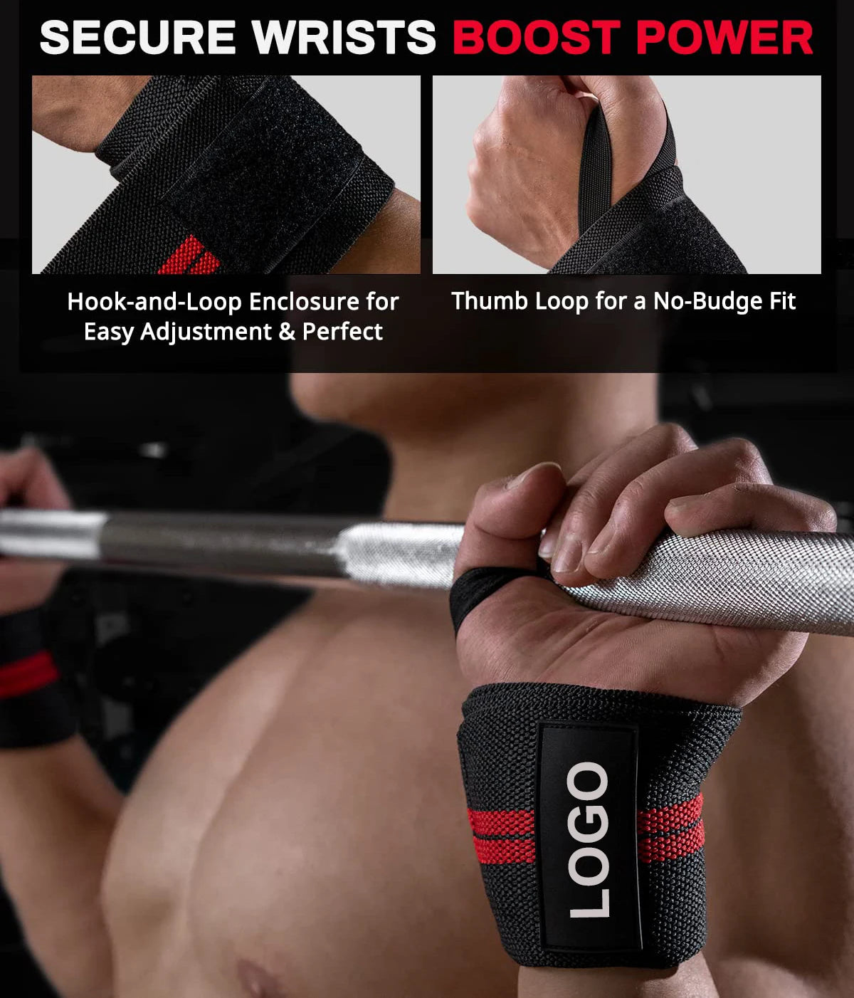 Weight Lifting Wrist Wraps Bandage