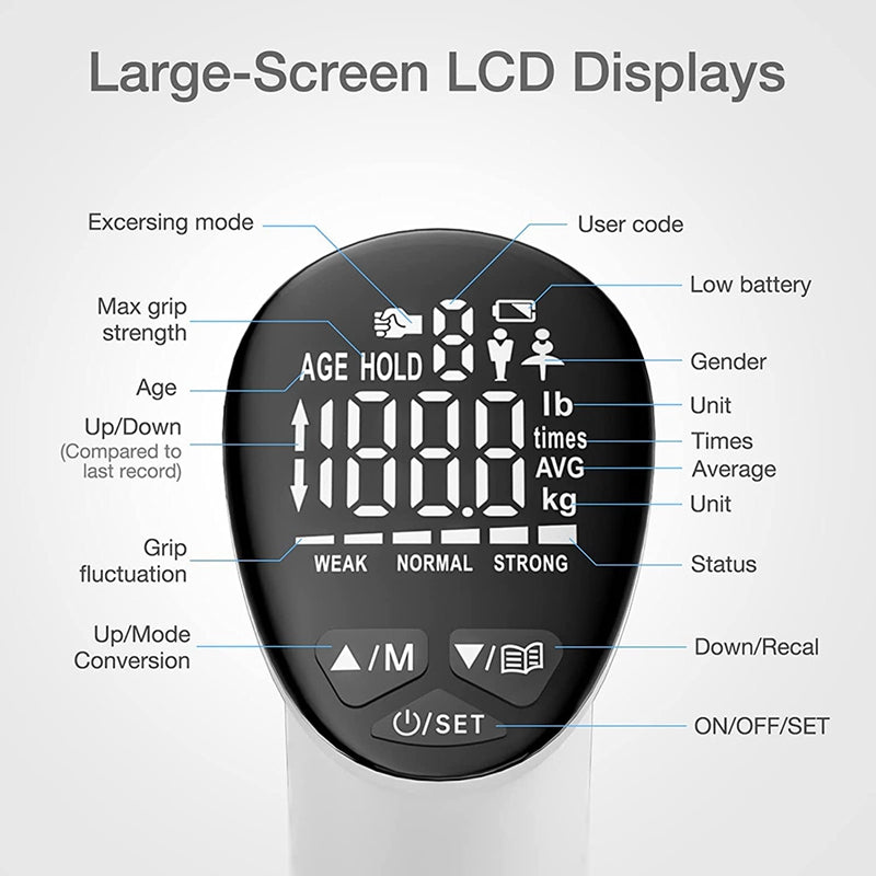 Auto Capturing Digital Hand Dynamometer