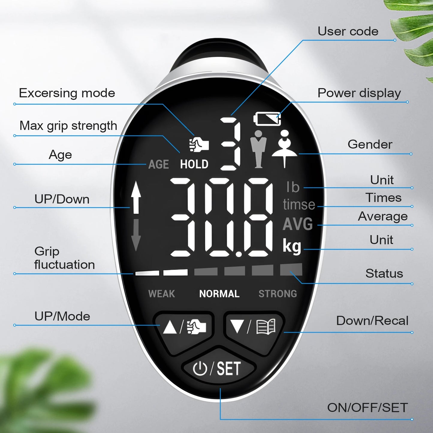 Auto Capturing Digital Hand Dynamometer